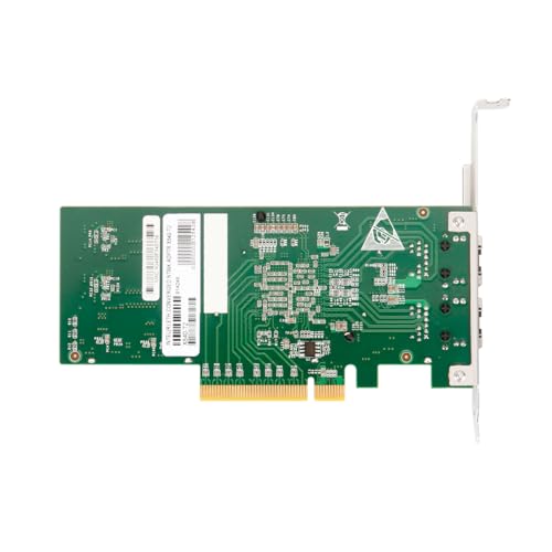 Image of IO CREST PCIe Dual Port 10GB RJ45 Ethernet LAN Card with Intel X540 Controller, for Windows /Linux /ESX Servers, Compare to Intel X540-T2 (10 Gigabit, 2-Port 10G)