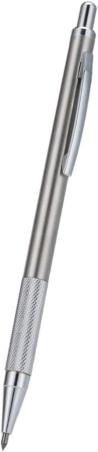 Engraving Pen - 5.7inch Diamond Glass Cutter Scriber Tungsten Steel Tip Engraver Pens Metal Cutting Lettering Pen with Clip for Glass Ceramic Plate Silver