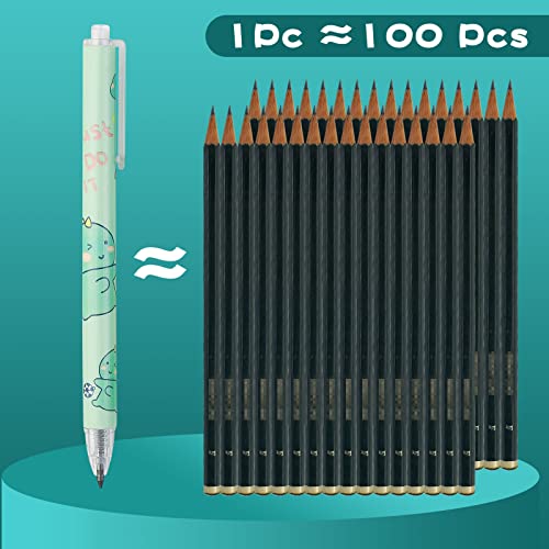 Maikedepot Cute Infinity Pencil, 12Pcs Everlasting Pencils Retractable Mechanical Pencil Cartoon Unlimited Writing Eternal Inkless Magic Pencils For Boys Writing, Drawing, Sketching, Drafting #TOP5