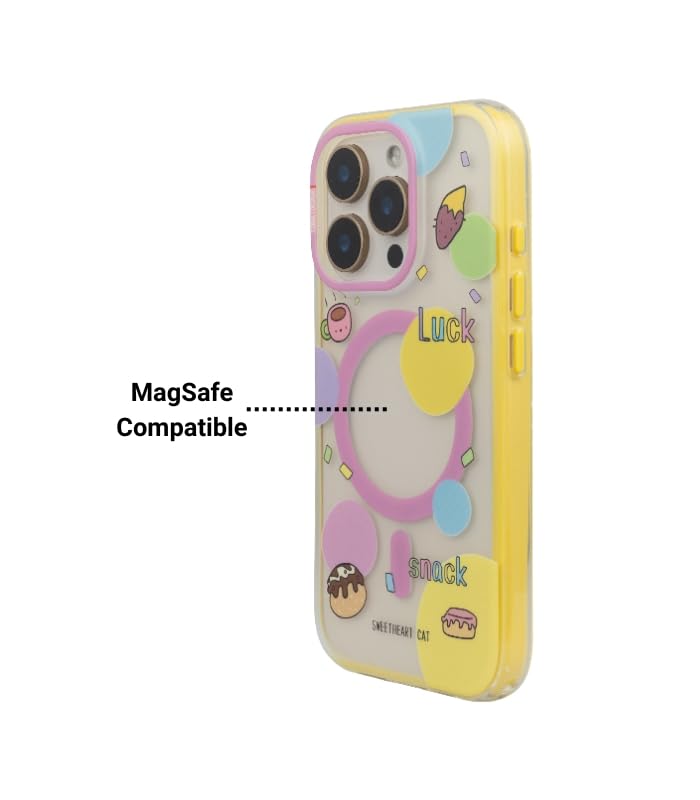 Image of Fun Fantasy Phone Case for iPhone 16 Pro Max Compatible with Wireless Charging | Slim Shockproof Back Cover | Whimsical Pastel Fantasy Design