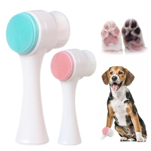 Dog Paws Grooming Brush,Pet Paw Cleaning Brush, Silicone Paw Cleaner ...