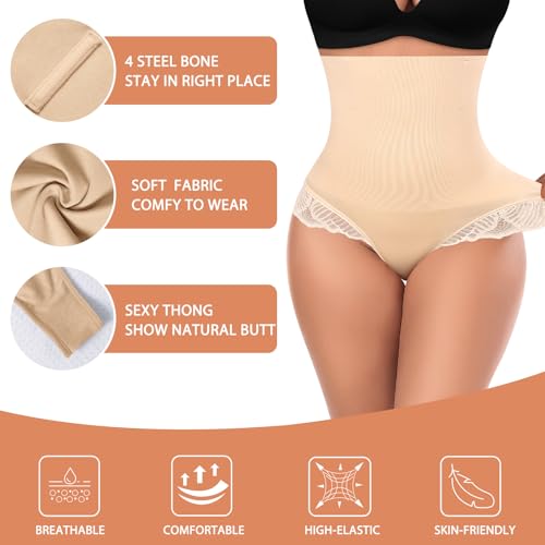 Image of Womens Thong Shapewear Mid to High Waisted Shaper Thong WN0017