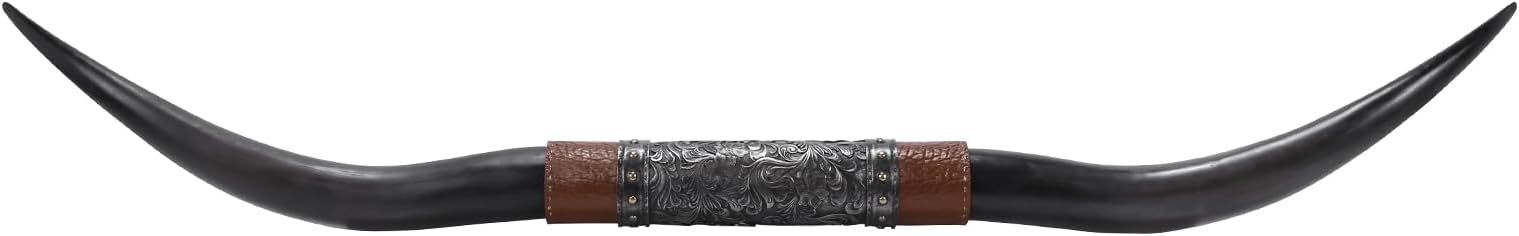 70.8In 180CM Retro Ethnic Style Animal Horn with Hanging Hole Faux Animal Skeleton Sculpture Multi-Purpose for Living Room Bedroom Farmhouse Decor