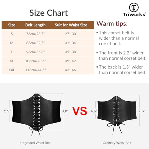 Corset Belt for Women, Lace-up Elastic Waist Belt Vintage, Leather Corset Women Belts for Halloween Costume3