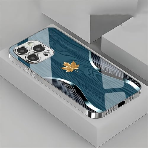 �S�[���h���[�v�����[�t�ؖڃJ�[�u�p�^�[���d�b�P�[�X iPhone 17 16 15 14 13 12 11 Pro Max Plus 16E 17 Air �����K���X�J�o�[�A1�AiPhone17 Pro Max�p