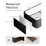 Kitsure X-Large Shower Caddy - 2 Pack Adhesive Shower Organizer, Rustproof Stainless Steel Shelves, No-Drill Bathroom Organizers and Storage, Black - Image 4