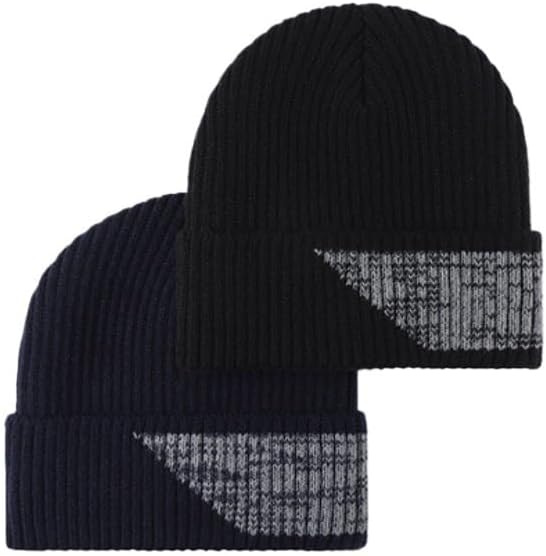 Men's Velvet Warm Woolen Hat Outdoor Ear Protection Thick Knit Hats