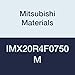 Mitsubishi Materials IMX20R4F0750M iMX-R4F Series IMX20 Carbide Exchangeable Head End Mill Without Coolant Hole, Roughing, Fine Pitch, 4 Flutes, 0.750" Cutting Dia, 0.750" Flute Length