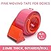 TAPEBEAR Pink Packing Tape with Dispenser, 1.88 Inch x 60 Yards Packaging Tape, 4 Refills Rolls Cute Decorative Moving Tape for Boxes, Shipping and Sealing