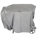 Ultranatura Sylt Stoffabdeckung für den Gartengrill, Grillschutzabdeckung, BBQ-Abdeckung, Wetterschutzabdeckung für Gasgrill oder Smoker, Rechteckige BBQ-Abdeckung, 165 x 95 x 110 cm