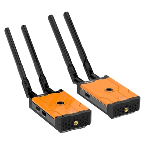 Zolynx Transmisor y Receptor de 500 M Compatible con para Múltiples Escenarios para TV, DSLR, Proyector y Computadora Portátil. Enchufe Europeo.