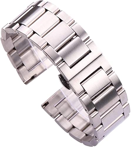Bracelet de montre en acier inoxydable de haute qualité mailles robustes pour homme