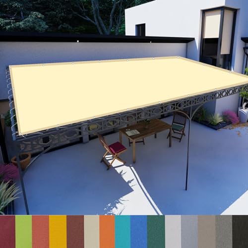 Voile d'ombrage imperméable 1x5m protection UV rectangle - 2