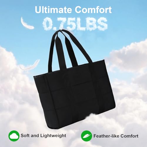 Koisgext Tote Bag for Women Lightweight Puffy Tote Bag Crossbody Bag Purses - image 8