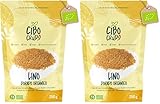 Semillas de Lino Dorado Orgánicas - 250g. Semillas de Linaza Ricas en Fibras Omega 3 y Sales Minerales. Organic Flaxseed. (Paquete de 2)