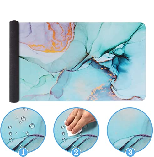 Icasso Extended Gaming Mouse Pad (35.4X15.7 In), Large Stable Rubber Base Mousepad With Stitched Edges, Keyboard Mouse Mat Desk Pad For Work, Game, Office, Home - Abstract #TOP4