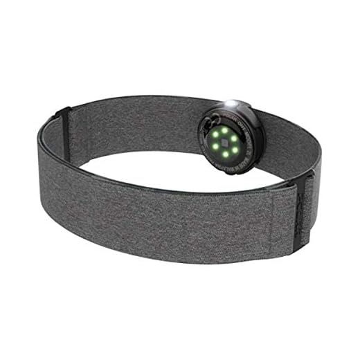 Polar OH1+ Vattenresistent Optisk Pulssensor Med Klämma Till Simglasögonsband och Armband – Pulssensor med Bluetooth, ANT+ - Grå - M/XXL - Kompatibel Med Peloton, Endomondo, Zwift och Mer