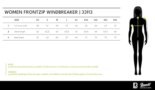 Brandit Women Frontzip Windbreaker, Farbe: black, Größe: L