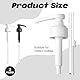 2 Stück Für Monin Pumpe 1l Monin Sirup Zuckerfrei Einmal DrüCken 10 Ml Wiederverwendbarer Dosierpumpe 1l Sirup Spender Pumpspender Sirup Pumpspender 1l Dosierpumpe Zum Drinks,Sirup Spender Flaschen