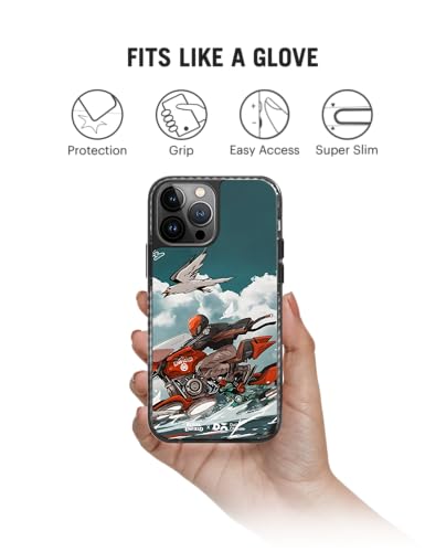 Image of DailyObjects Freedom Life Freedom Ride Stride 2.0 Magnetic Case Cover Compatible with iPhone 14 Pro Max | Wireless Charging Slim Back Cover | 2 Layer Edge Protection & Shockproof