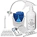 Price comparison product image Ear Wax Vacuum Removal Tool by Tilcare - Ear Irrigation Flushing System for Adults & Kids - Perfect Ear Cleaning Kit - Includes Electric Vacuum Tool, Basin, Syringe, Curette Kit, Towel and 30 Tips