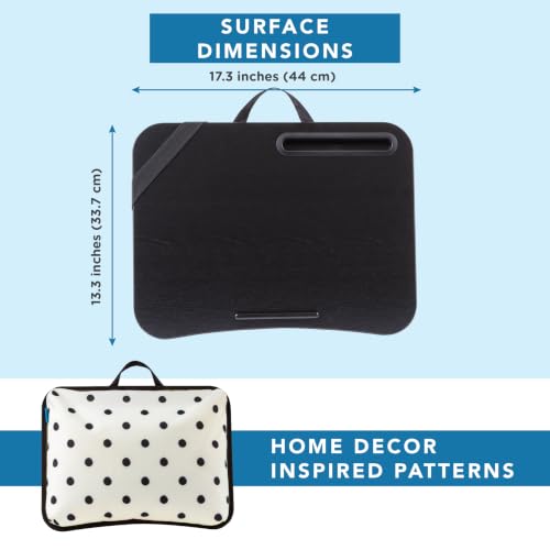 Image of LAPGEAR Designer Lap Desk - Black Dots, Fits 15.6 inch Laptops
