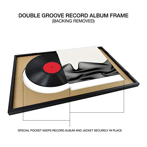 Mcs Double Groove Record Album Frame, Black, 16.5 X 25 In #TOP4