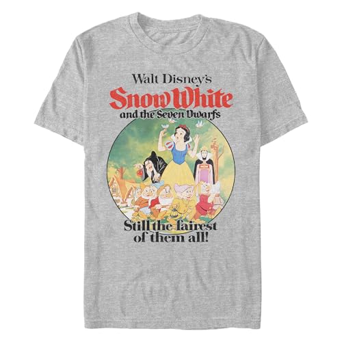 T-shirt Disney homme imprimé Princess Fair Times gris chiné taille Large col rond