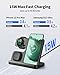 Samsung Wireless Charger, 3 in 1 Charging Station 15w for Galaxy Watch 5 Pro/4 Classic/3/Active 2, S23 S22 Ultra S21+ S20 FE S10 S9 S8 Plus Note 20 10 9 8 Z Filp 4 Fold 3, Buds 2 Pro Live