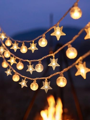 Naweida Star Gbobe String Lights 20Ft 40 Led Fairy Lights Usb Operated Waterproof Indoor Outdoor Christmas Lights For Bedroom Party Wedding Xmas Tree Decoration thumb #4