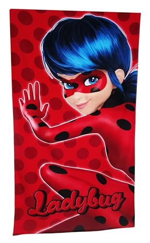 Miraculous Ladybug Standtuch, Handtuch, Badetuch, Duschtuch in rot,...