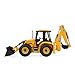 JAMARA 404980 JCB Loader 1:20 2.4GHz, Lift/Lower/tilt, Boom and Rear Shovel and Excavator Manual, 2 Wheel Drive, Realistic Engine Sound (can be Switched Off), Yellow, One Size