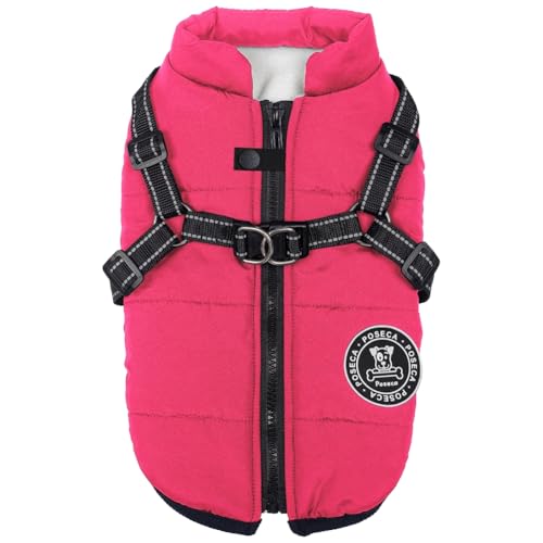 Poseca Waterproof Winter Coat for Small Dogs - Warm Vest Jacket with Harness for Small Medium Large Dogs