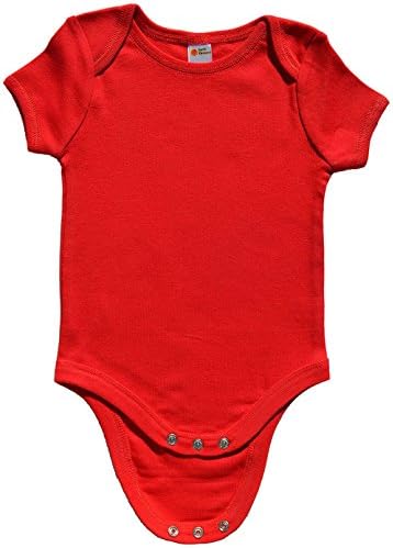 Earth Elements Baby Short Sleeve Bodysuit 12-18 Months Red