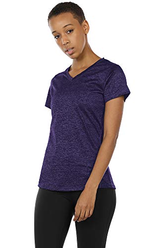 Icyzone TV10-R/P/C-XL Workout Shirts Yoga Tops Activewear V-Neck T-Shirts thumb #1
