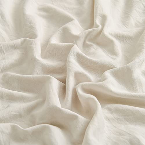 Herside Beige Pillow Shams 2 Pack Light Grey Ruffle Pillowcases Shabby Chic Ruffle Lace Design Soft Microfiber Boho Pillow Cover(Beige,50x75 cm) - Cosy Home Interiors Herside Beige Pillow Shams 2 Pack Light Grey Ruffle Pillowcases Shabby Chic Ruffle Lace Design Soft Microfiber Boho Pillow Cover(Beige,50x75 cm) - Image 6