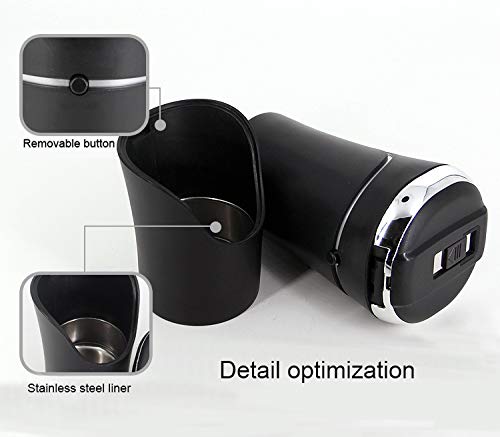 Globalstore Ashtray For Car, Portable Car Ashtray With Lid And Lighter, Smokeless Ashtray Detachable Car Cigarette Ashtray With Led Light, Usb Rechargeable Car Trash Can Car Ash Tray For Travel, Home #TOP3