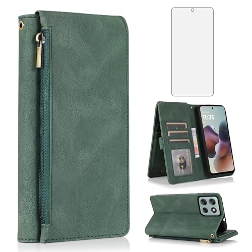 Etui Moto G56 5G Asuwish Coque de Protection Flexible Verte