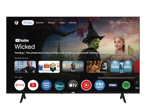 JVC 50 Inch 4K UHD Edgeless Google Smart TV | Dolby Audio Bluetooth Hey Google Voice Remote Google Cast DVB-T2/S2 LT-50N7165