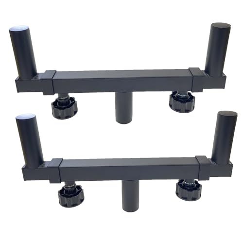 Speaker Stand Mount, Dual Speaker Pole Mount Brackets for Pa Speaker Dj Speaker On Stage Speaker,Adjustable Width(15.7\" - 22.8\")