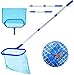 Qxmcov Épuisettes de Surface pour Piscine, Piscine en Maille Filet, Épuisettes pour Ramassage des Feuilles,Jouets pour Enfants Papillon a Filet Fin Adapté Aux Spas,Piscines,Fontaines,Étangs,Parcs