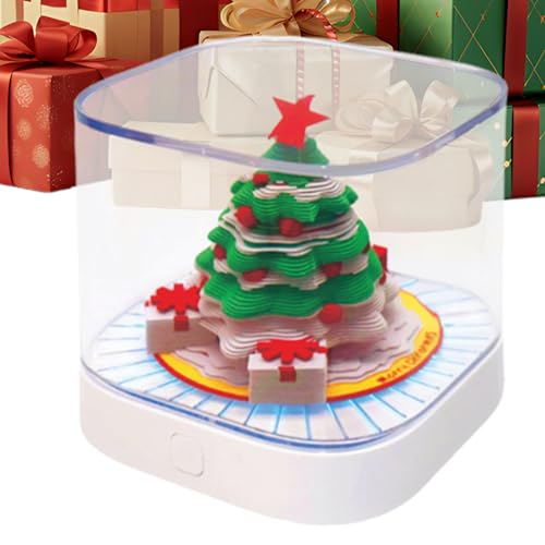 Calendario de piezas de tiempo | Calendario de árbol de Navidad 3D con luz | Bloc de notas organizador para gestión del tiempo, planificación diaria familiar, seguimiento de tareas, aula, hogar