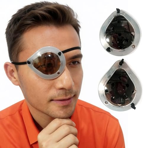 FSJLT 2 Pack Cataract Surgery Eye Shield, Clear Plastic Medical Eye Cover Patch with Holes,Adjustable Strap and Silicone Edging for Post Surgery,Comfortable Eye Protection for Adults and Kids