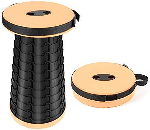 IRIS Camping Stool Retractable Folding Plastic Step Stool for Indoor, Outdoor, Camping, Walking, Hunting, Hiking, Fishing, Travel, Gardening, Beach, 2.5" to 18" Adjustable Height (Brown) (B095NVBGGT) Amazon Price History, Amazon Price Tracker