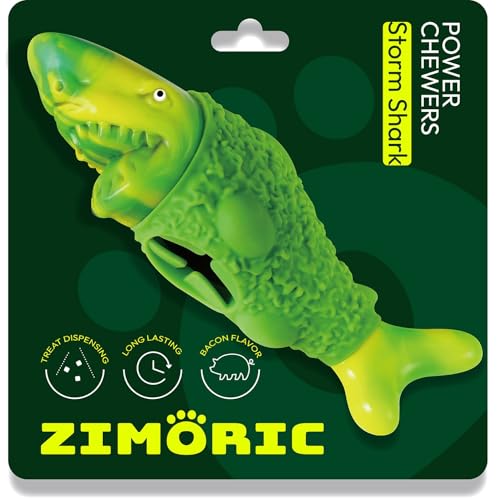Zimoric Tough Dog Chew Toys for Aggressive Chewers, Interactive Treat Dispensing Dog Toy, Durable Dog Toys for Medium & Large Dogs - Great for Boredom