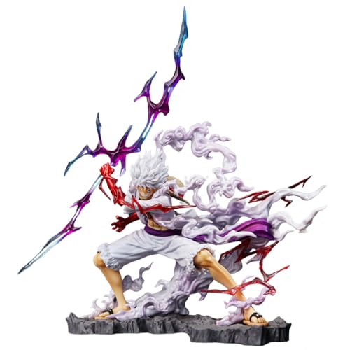 Luffy Gear 5 Figure, Luffy Action Figure 11 inch PVC Character Model Toys Collection Anime Figurine Creative Gift for Boys and Girls