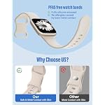 15 Pack Soft Silicone Bands Compatible with Apple Watch Band Women Men - Image 3