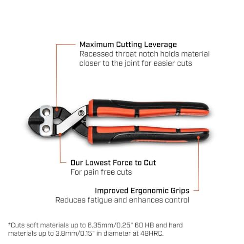 Crescent 8-1/2\" Compact Wire and Bolt Cutter | CT0890BWC - Thumbnail 6
