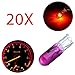 cciyu 20 Pack T5 17 86 206 Halogen Light Bulb Instrument Cluster Gauge Dash Lamp 12V (purple)
