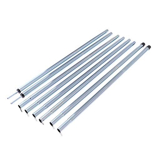 DYNWAVE 2 Peças De Poste De Lona Ajustáveis, Lona E Postes De Barraca Destacáveis, Poste Dobrável Pa